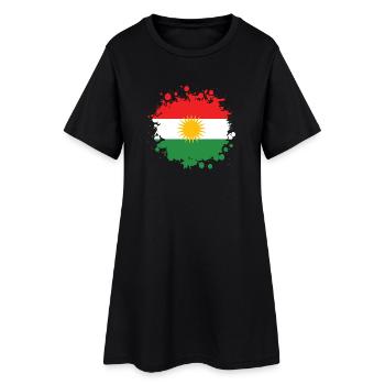 Conception de drapeaux Splash Kurdistan - Robe T-shirt Femme - noir - Devant