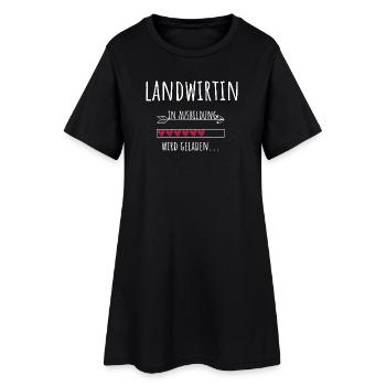Landwirtin Azubi Beruf Ausbildung Landwirtschaft - Frauen T-Shirt-Kleid - Schwarz - Vorne