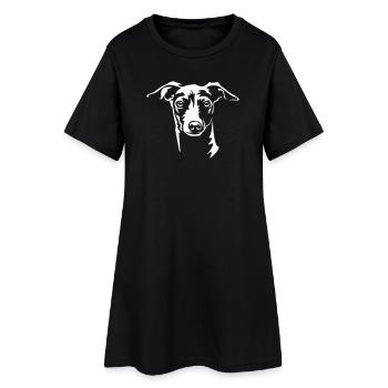 Tête de carillon à vent italienne « Black Edition » - Robe T-shirt Femme - noir - Devant