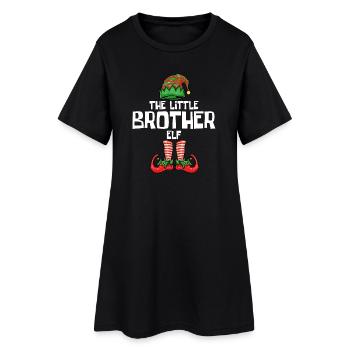 Kleiner Bruder Elf - Frauen T-Shirt-Kleid - Schwarz - Vorne