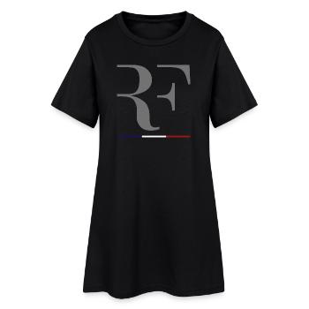 RF République Française Drapeau FRANCE 2022 - Robe T-shirt Femme - noir - Devant