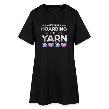Tricot Laine Fil Laine Fourniture Crochet - Robe T-shirt Femme - noir - Devant