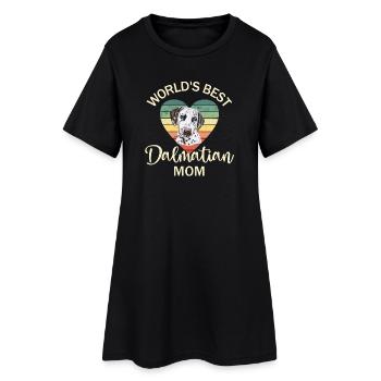 Chien Dalmatien - Robe T-shirt Femme - noir - Devant