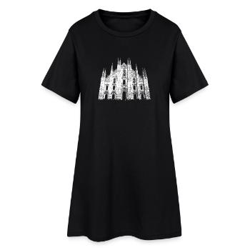 Milan Cathédrale de Milan Italie Amour J’aime Milan - Robe T-shirt Femme - noir - Devant
