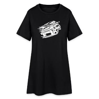 Amateurs de voitures De sport Voiture Racer Pilotes - Robe T-shirt Femme - noir - Devant