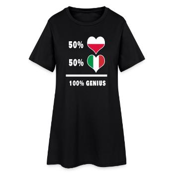 Génie de l'Italie et de la Pologne - Robe T-shirt Femme - noir - Devant
