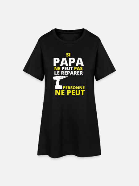 bricoleur, bricoleur, bricolage - Robe T-shirt Femme - noir
