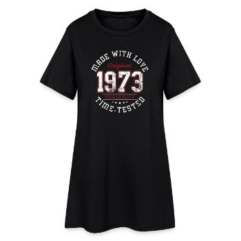 T-shirt original à emblème vintage de 1973 - Robe T-shirt Femme - noir - Devant