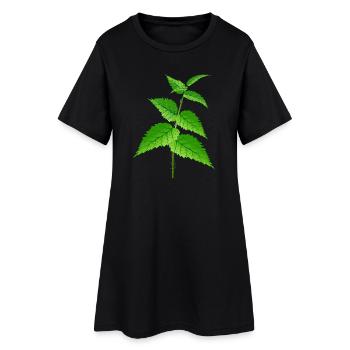 La super plante d’ortie et le remède - Robe T-shirt Femme - noir - Devant