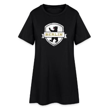 berlin bear coat of arms capital germany wall tri - Women’s T-Shirt Dress - black - Front