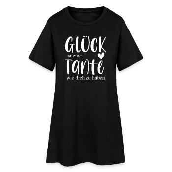 Tante Patentante Danke Geschenk Glück - Frauen T-Shirt-Kleid - Schwarz - Vorne