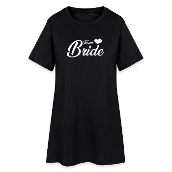 Équipe Bride - Robe T-shirt Femme - noir - Devant