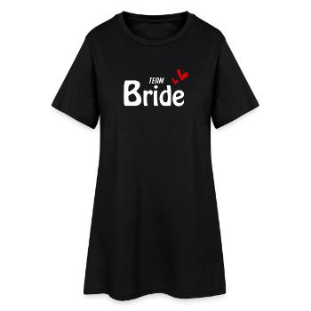 Équipe Bride - Robe T-shirt Femme - noir - Devant