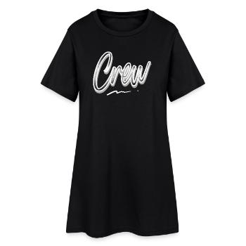 Équipage - Robe T-shirt Femme - noir - Devant