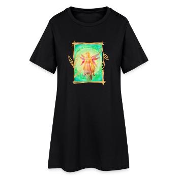 Zauber-Elfe Shunija - Sonja Ariel von Staden - Frauen T-Shirt-Kleid - Schwarz - Vorne