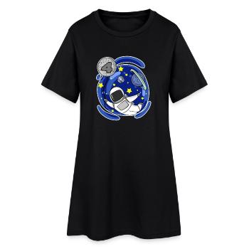 4 Jahre alt Junge - 4 Geburtstag - Ich bin 4 - Frauen T-Shirt-Kleid - Schwarz - Vorne