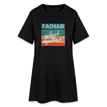 Fachabitur Fachabi Schulabschluss Geschenk - Frauen T-Shirt-Kleid - Schwarz - Vorne