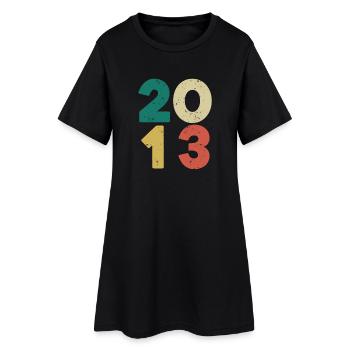 2013 - Vintage 2013 Retro Vintage - Women’s T-Shirt Dress - black - Front