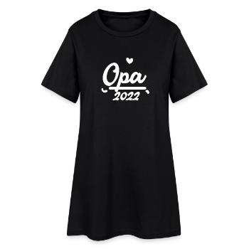 Opa 2022 - Opa werden - Schwangerschaft 2022 - Frauen T-Shirt-Kleid - Schwarz - Vorne
