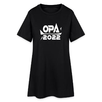 Opa 2022 - Opa werden - Schwangerschaft 2022 - Frauen T-Shirt-Kleid - Schwarz - Vorne