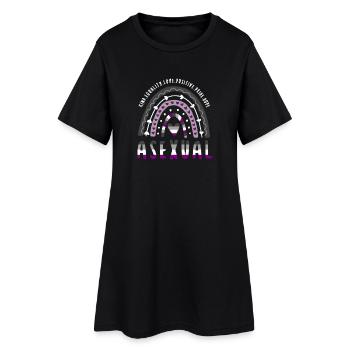 Asexual Saying As de la fierté asexuée Arc-en-ciel - Robe T-shirt Femme - noir - Devant