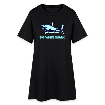 See, raubfische, badezimmersprüche - Frauen T-Shirt-Kleid - Schwarz - Vorne