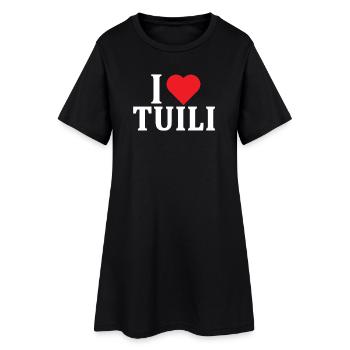 T-Shirt I love Tuili T-Shirt Sardinien - Frauen T-Shirt-Kleid - Schwarz - Vorne