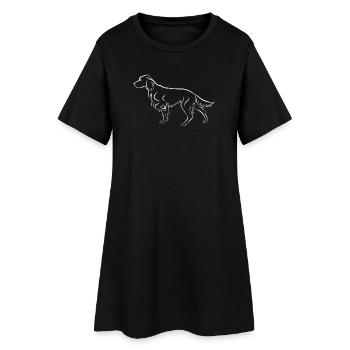 Setter ci-dessus - Robe T-shirt Femme - noir - Devant