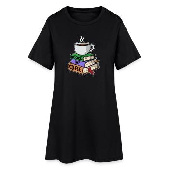 Coffee Drinker Milk Coffee Coffee Drinking Statement - Women’s T-Shirt Dress - black - Front