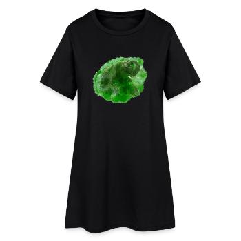 Indien Fan, indischer Waldelefant liegend, Elefant - Frauen T-Shirt-Kleid - Schwarz - Vorne
