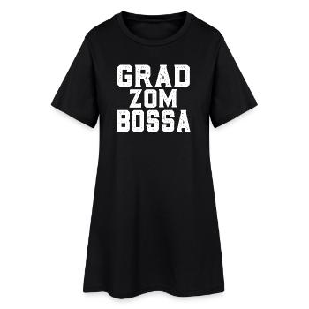 Grad zum Bossa - Frauen T-Shirt-Kleid - Schwarz - Vorne