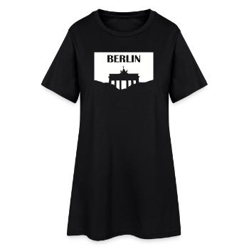 Porte de Brandebourg de Berlin blanc - Robe T-shirt Femme - noir - Devant