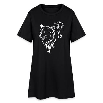 Border Collie « Black Edition » - Robe T-shirt Femme - noir - Devant