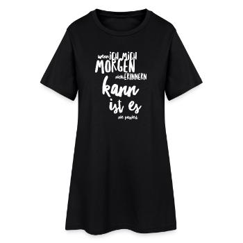 Junggesellenabschied Alkohol Saufspruch - Frauen T-Shirt-Kleid - Schwarz - Vorne