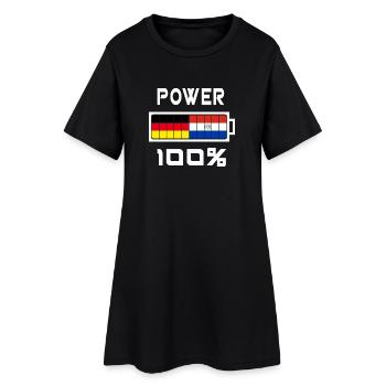 Allemagne et Paraguay Power 100% - Robe T-shirt Femme - noir - Devant