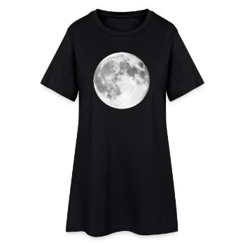 Moon Moon Landing | Full Moon Werewolf - Women’s T-Shirt Dress - black - Front