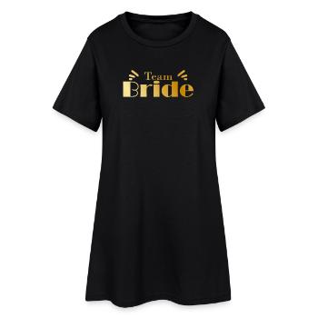 Équipe Bride - Robe T-shirt Femme - noir - Devant