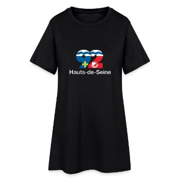Hauts de seine - Women’s T-Shirt Dress - black - Front