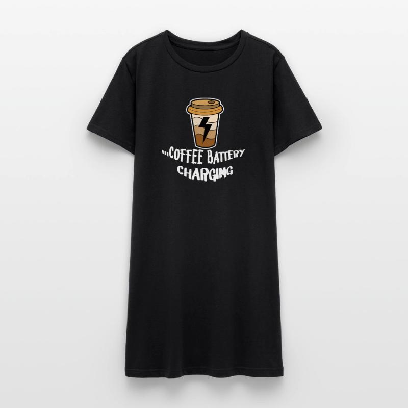 Coffee Drinking Statement Coffee Lovers Breakfast Women’s T-Shirt Dress