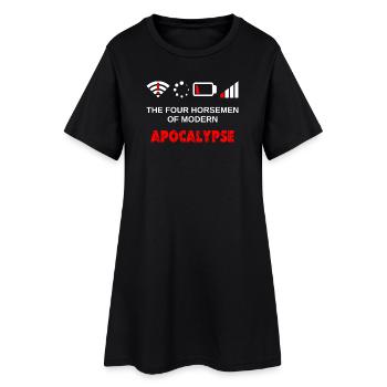 Four Riders of the Modern Apocalypse Gaming Nerd - Women’s T-Shirt Dress - black - Front