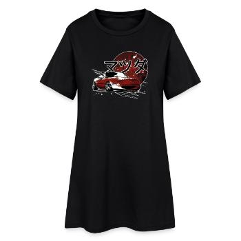 Voiture japonaise Miata Mx5 - Robe T-shirt Femme - noir - Devant