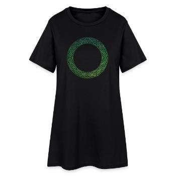 Nœud celtique - Robe T-shirt Femme - noir - Devant