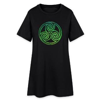 Nœud celtique - Robe T-shirt Femme - noir - Devant