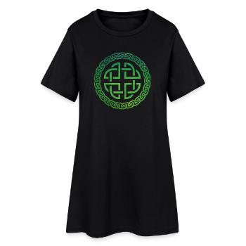 Nœud celtique - Robe T-shirt Femme - noir - Devant
