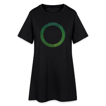 Nœud celtique - Robe T-shirt Femme - noir - Devant