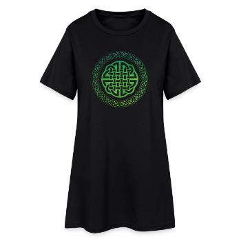 Nœud celtique - Robe T-shirt Femme - noir - Devant