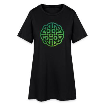Nœud celtique - Robe T-shirt Femme - noir - Devant