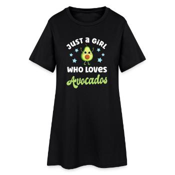 Avocat - Robe T-shirt Femme - noir - Devant