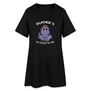 Le joueur 7 est entré dans le jeu Baby - Robe T-shirt Femme - noir - Devant