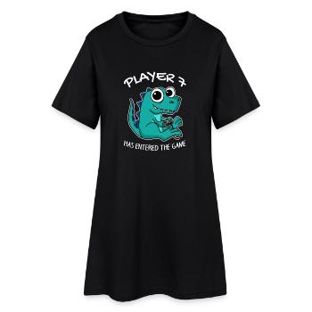 Le joueur 7 est entré dans le jeu Baby - Robe T-shirt Femme - noir - Devant